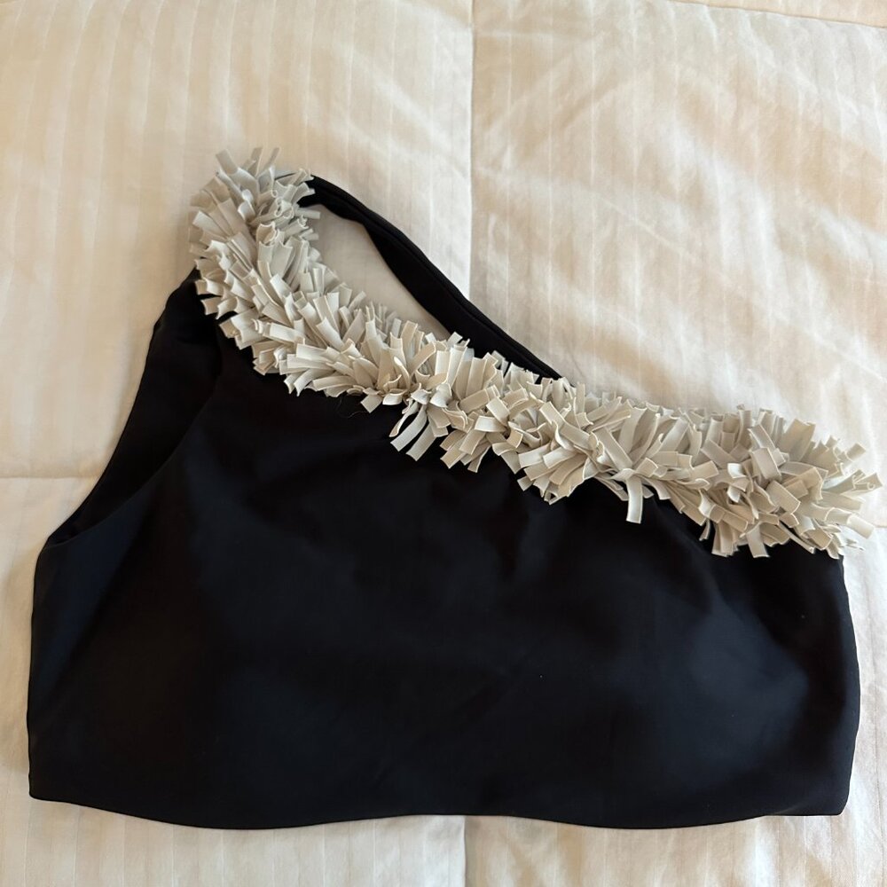 Summersalt Confetti Sidestroke Bikini Top + Bottoms in Black